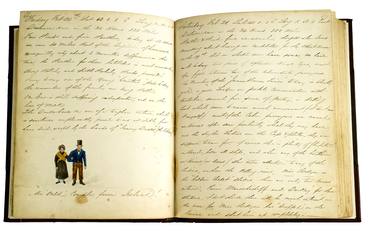 An image showing 'Log of the James Baines Alfred Withers'
