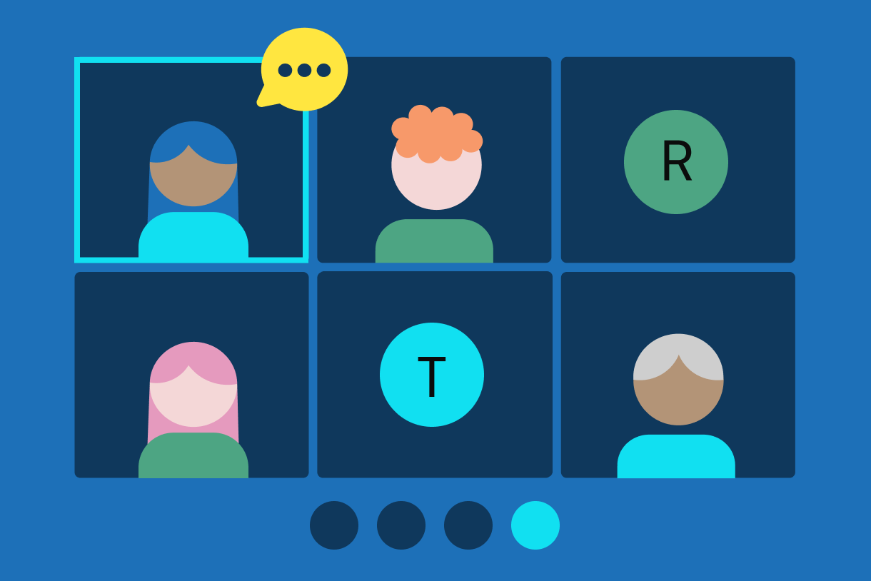 Group call on video conference