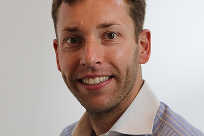 Headshot of Andrew Coley-Maud, head of environmental sustainability, Sport England