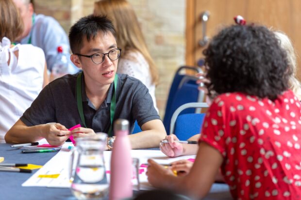 A photo of civil servants designing policy and services.
