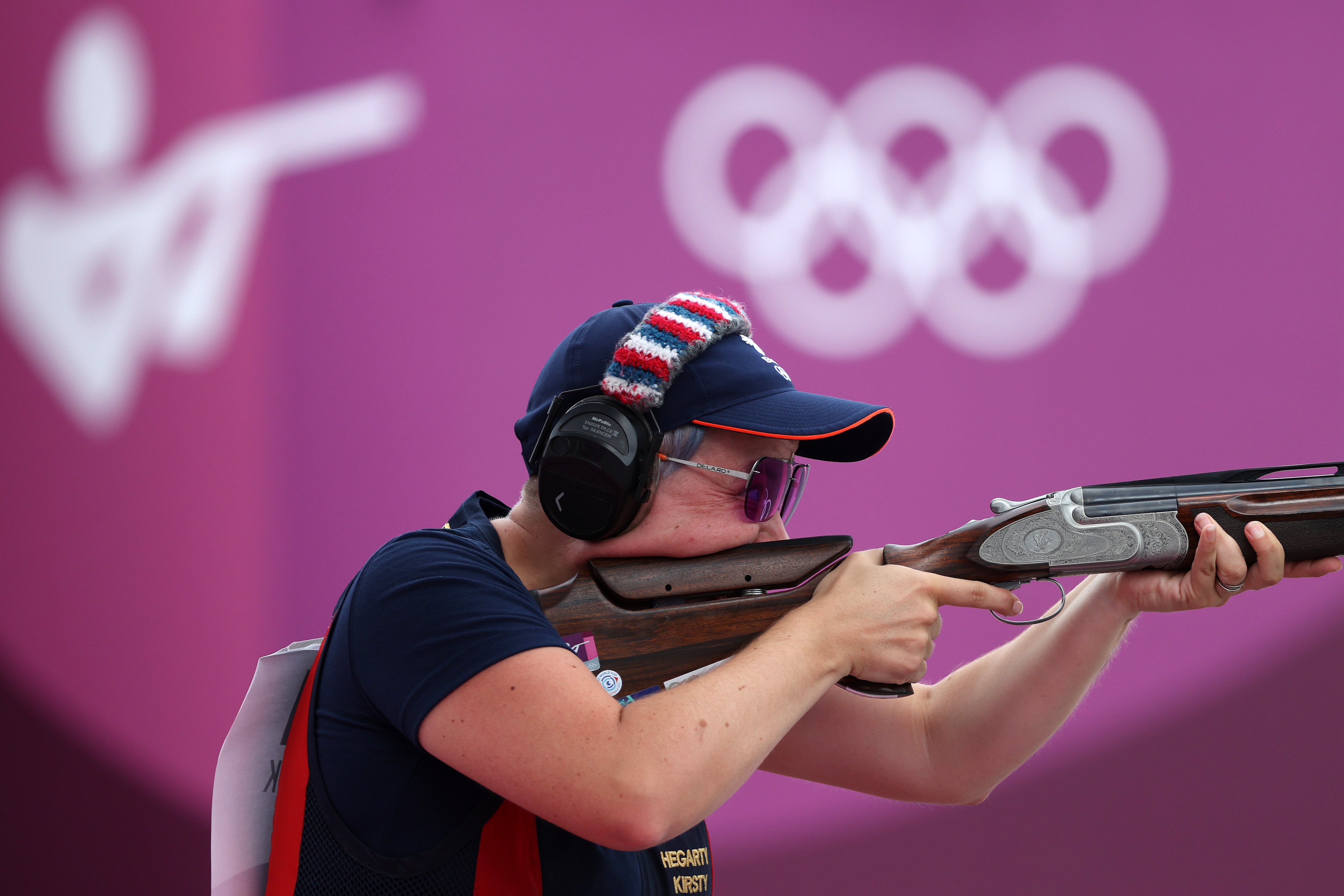 A British shooting athlete at Tokyo 2020