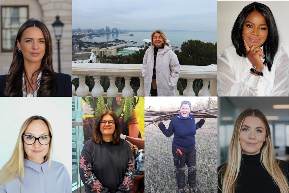 Valentines Day collage of civil servants on what they love about the Civil Service