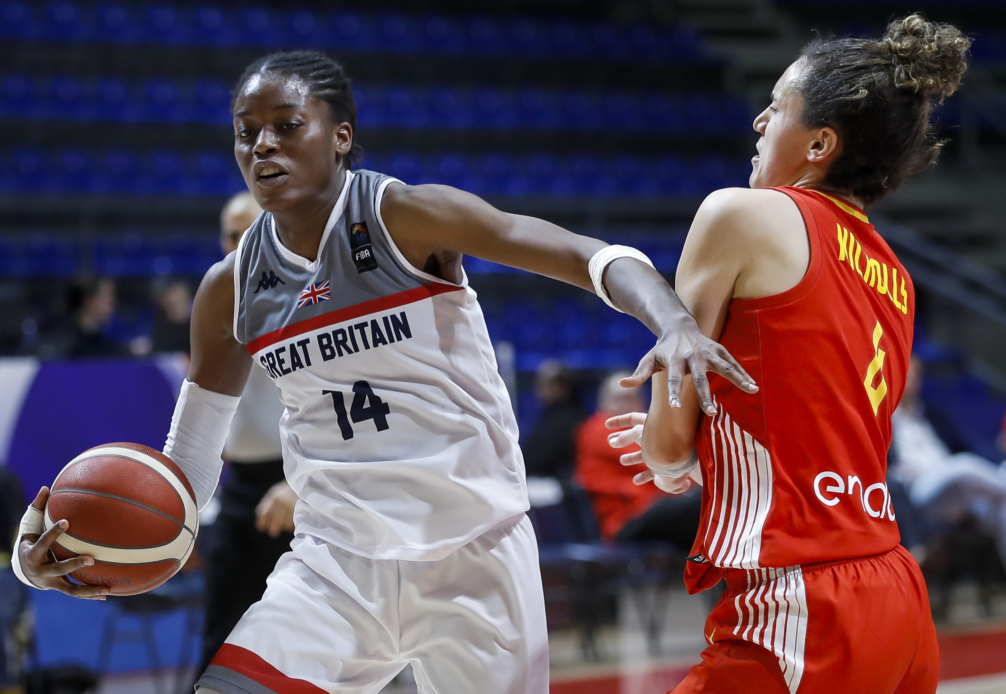 Basketball player in action