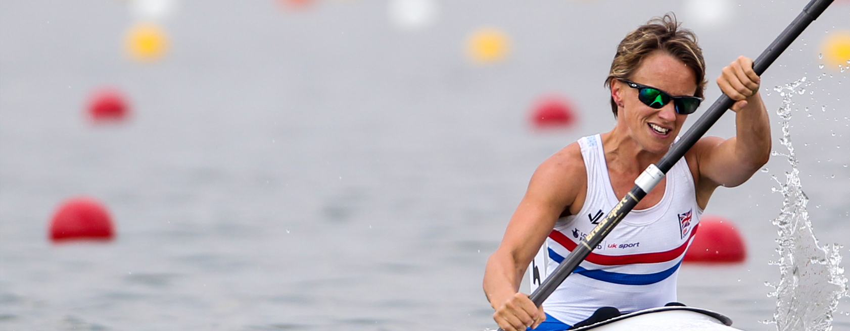 British para canoe athlete in action
