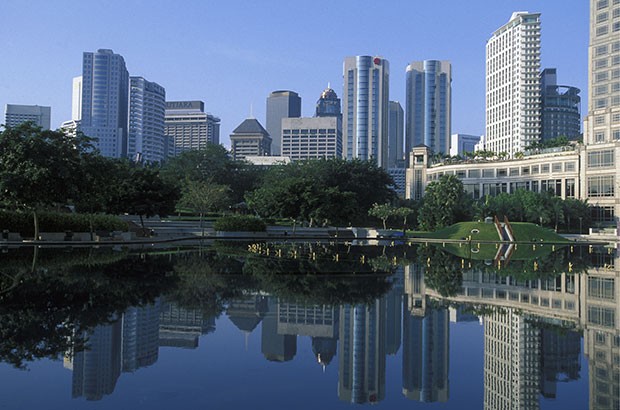 Image of Malaysian business district.