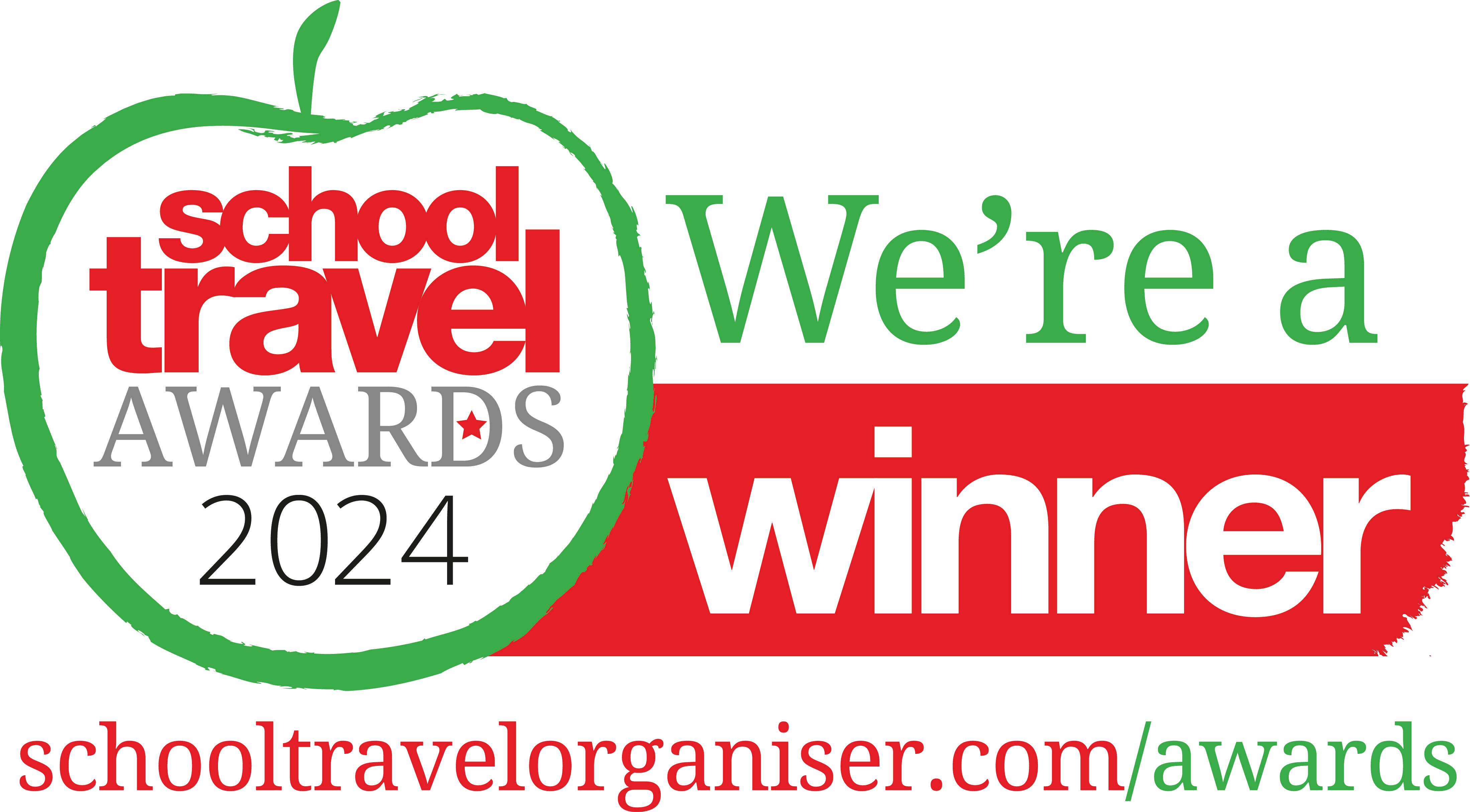 We're a winner - School Travel Awards 2024