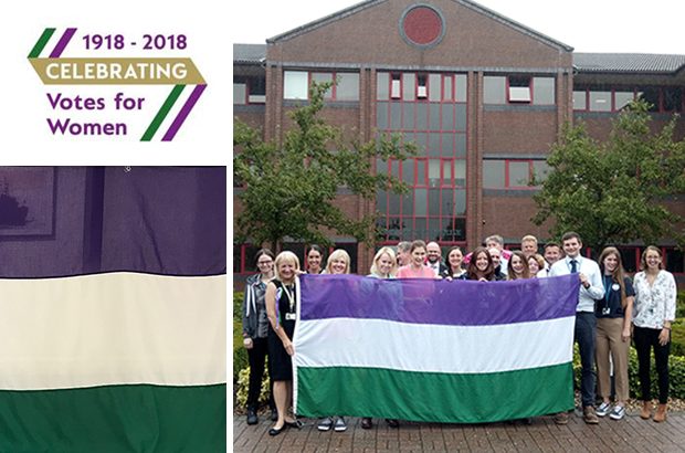suffrage flag relay MMO Newcastle