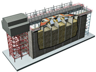 The PFCS has six tall compartments