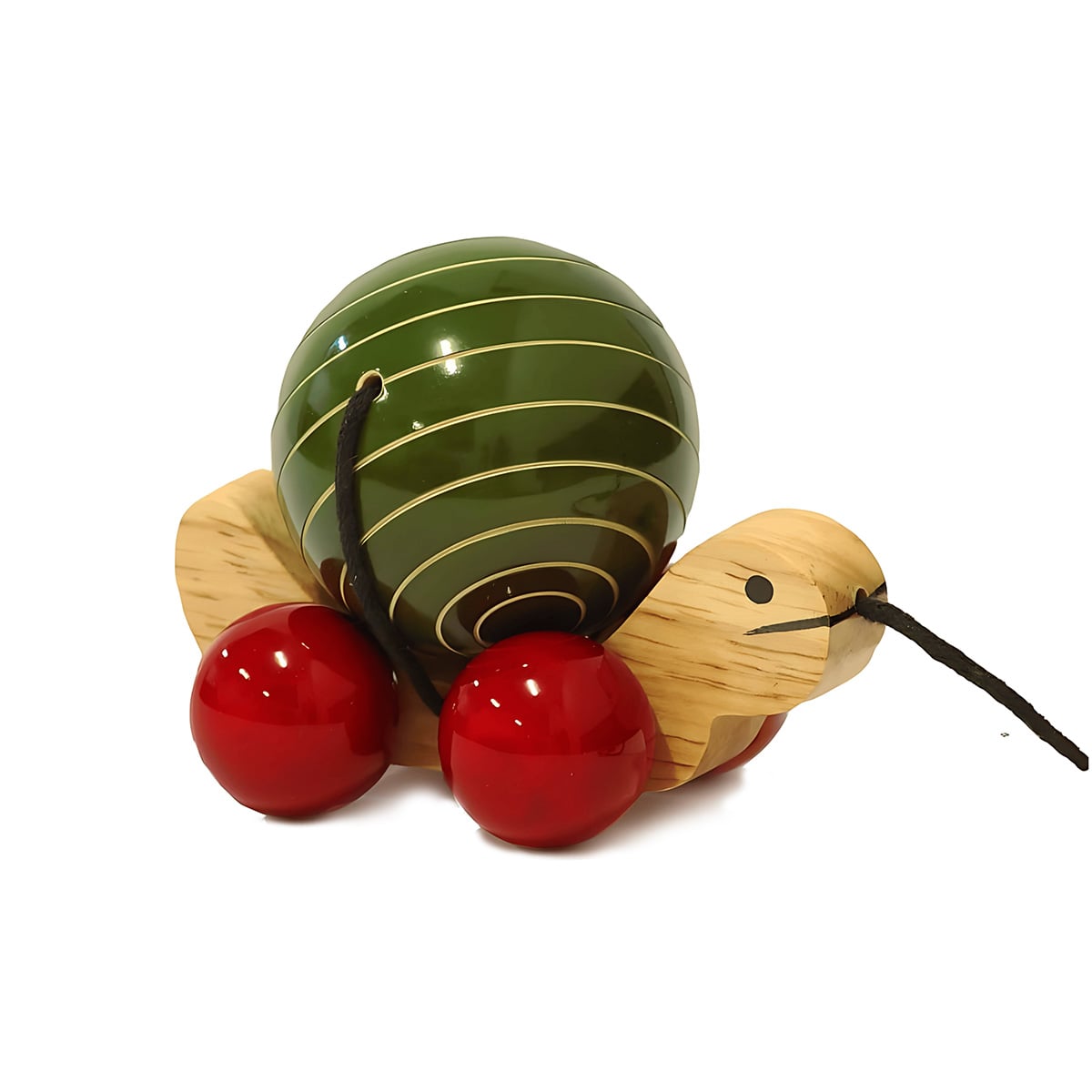Turtle wooden pull-along toy
