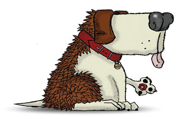 Image of Hedge Dog, the toy used in the IP exercise booklet.