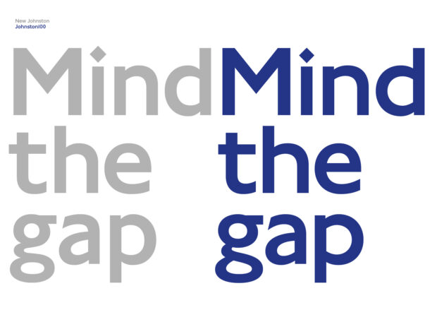 Johnston 100 – TfL’s font