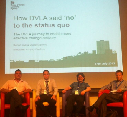 Four delegates presenting at The Sprint Alpha experience