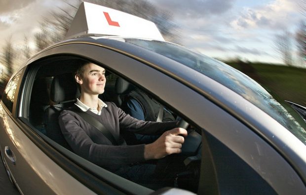 A learner driver on a lesson