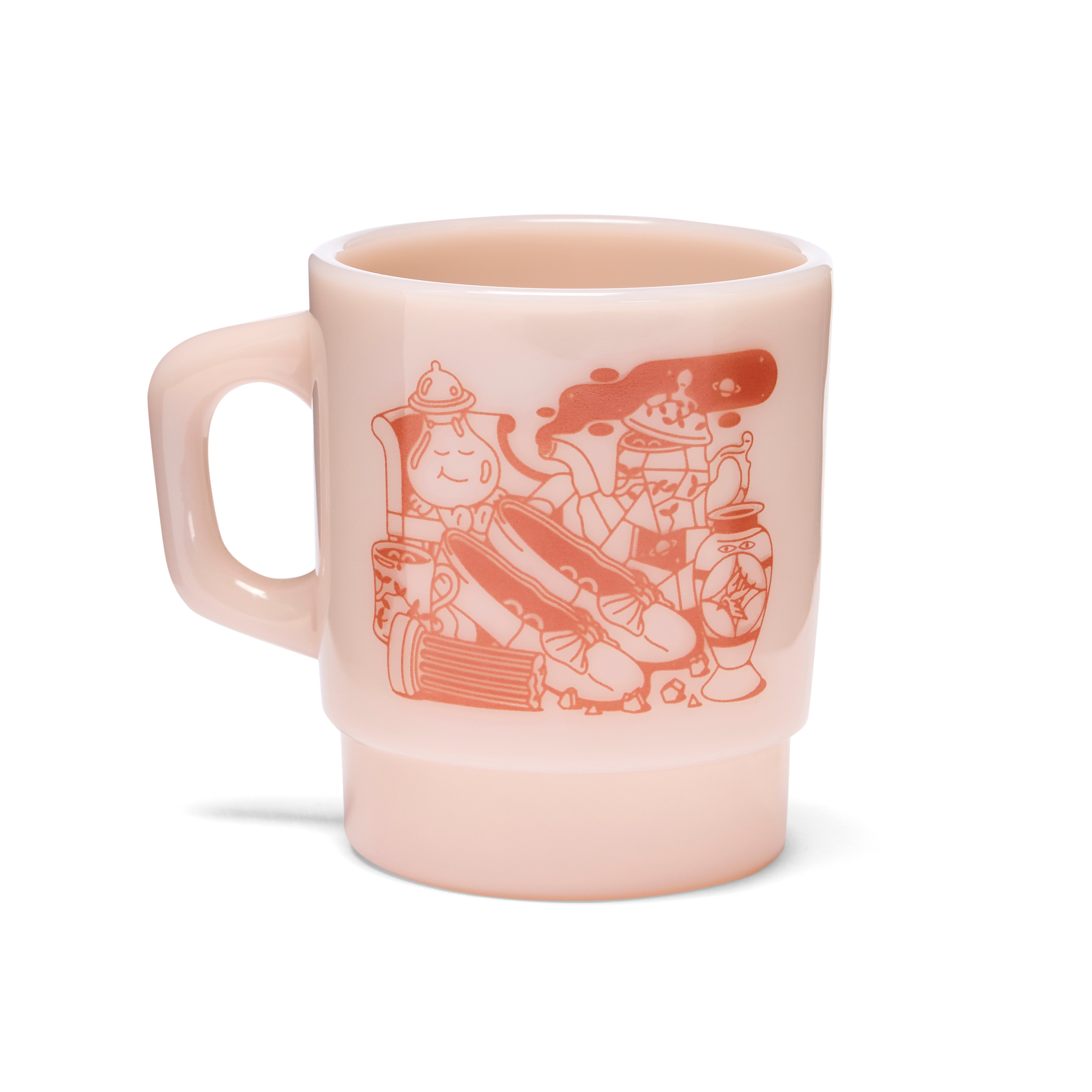 Living Objects peach mug by Gavin Connell
