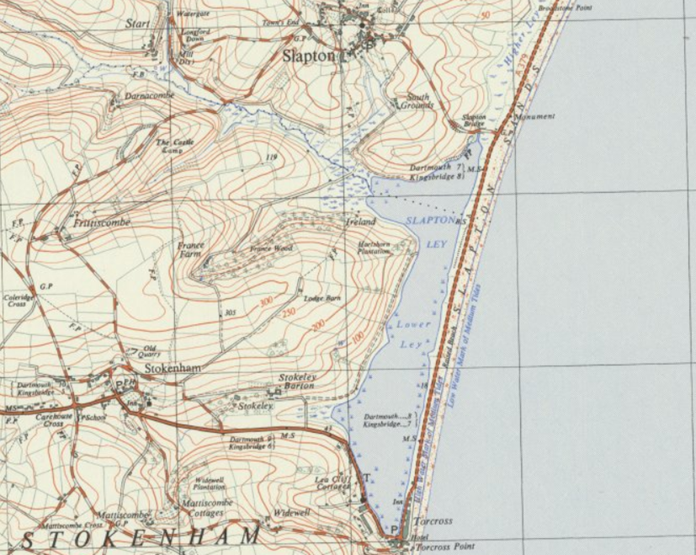 An old map of Slapton Sands