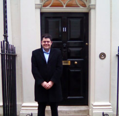 Andrew Chapman on placement at HM Treasury during Interchange Week