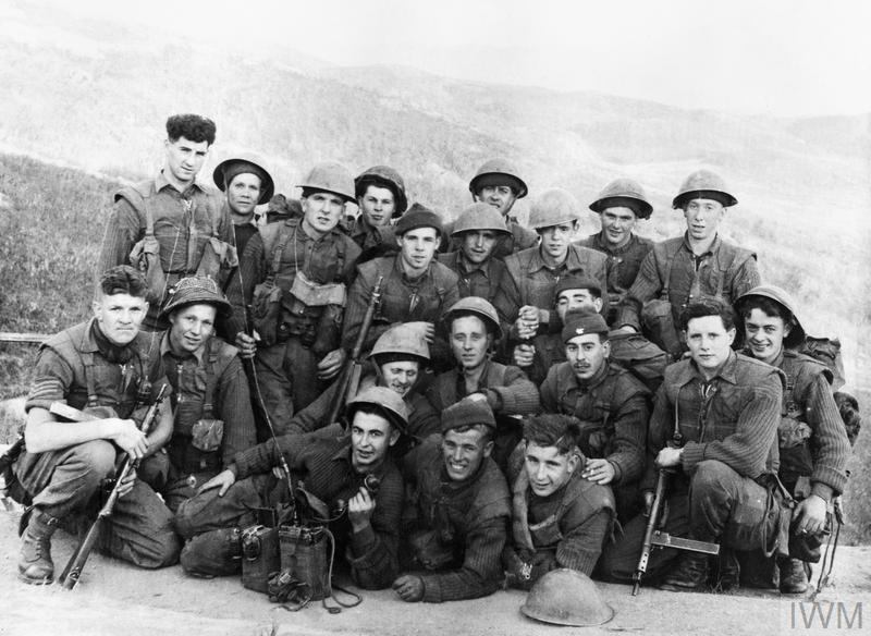 A platoon from 1st Battalion The Black Watch pose for the camera before going out on patrol. 