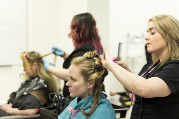 Hairdressing apprentices