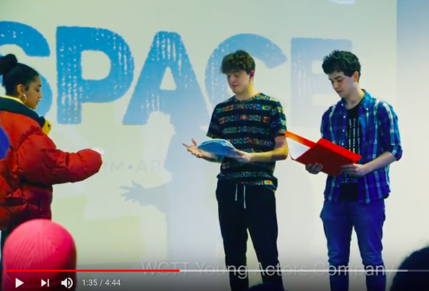 Photo of young people performing on stage