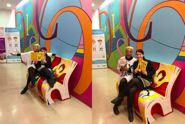 Gemma Cairney in Basingstoke. Photo credit: Hampshire libraries