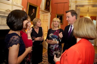 Prime Minister meeting with health visitors at a No 10 Reception in Oct 2014
