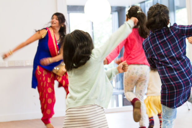 Bhangra at Longsight library Fun Palace. Photo credit: Manchester libraries