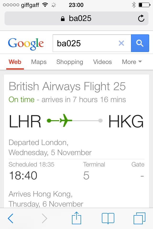google flight number search