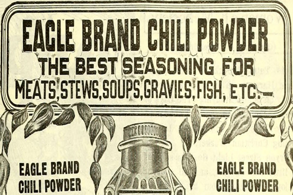 Vintage picture for chilli powder.