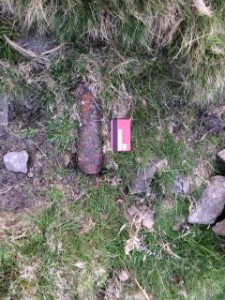 Andrew used a bank card to give a sense of scale when taking photographs to report his find.