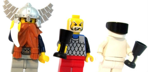 Lego Ethelred and lego spaceman minifig