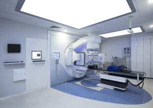 Accelerator used to cure cancer in a medical lab