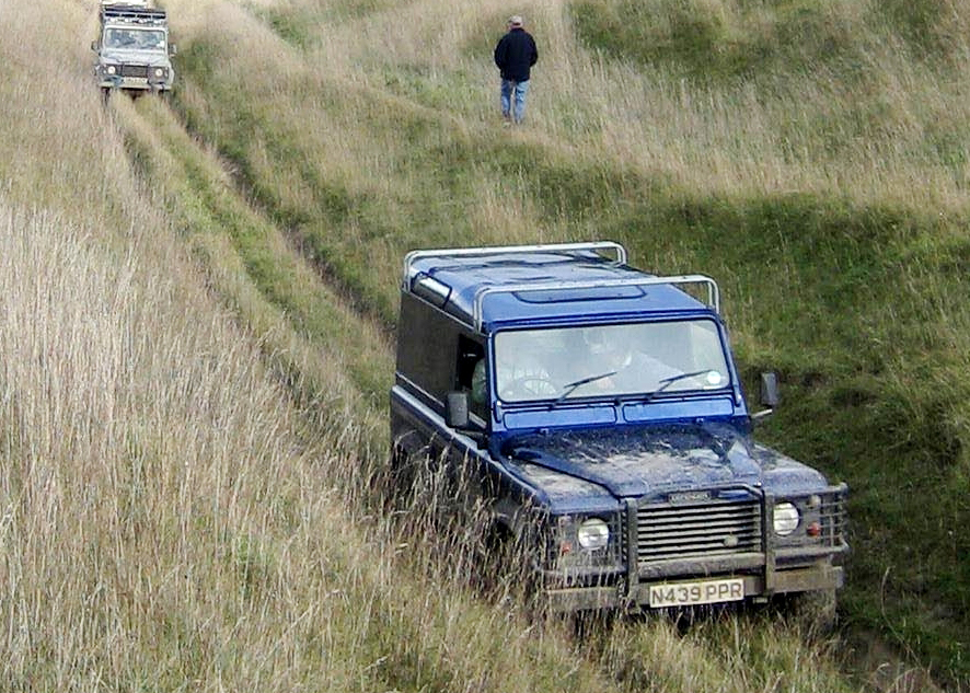 While most off-roaders on Salisbury Plain - including these - obey the law and drive safely and considerately, some do not.