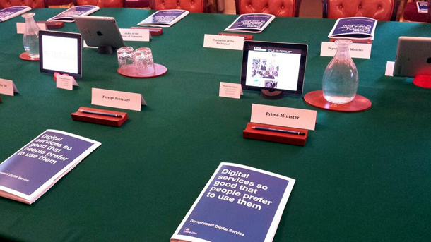 Cabinet Office meeting tabletop