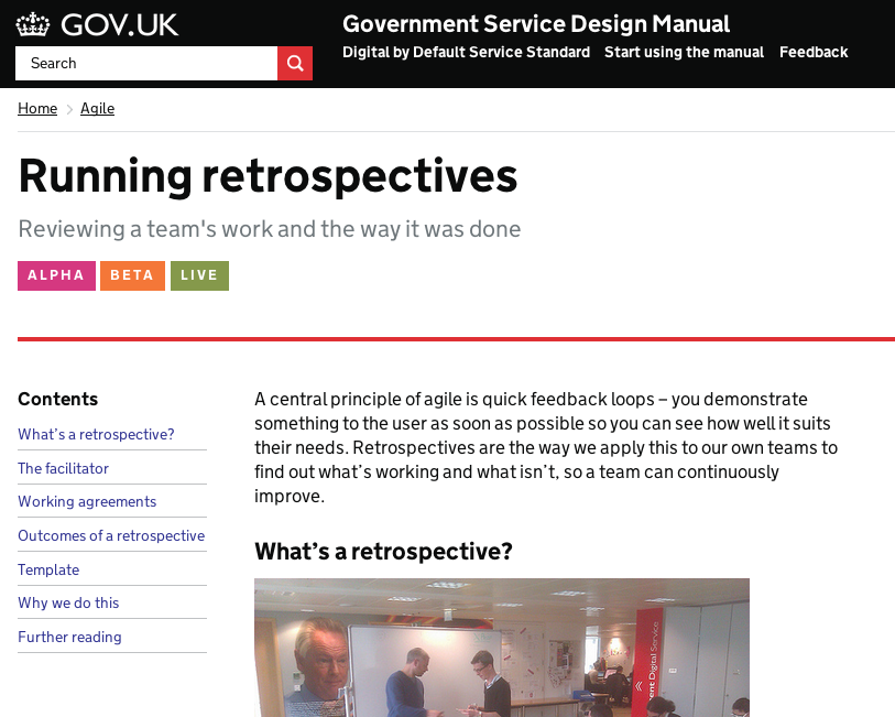 Running retrospectives screengrab