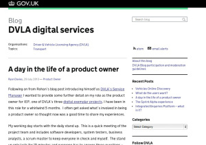 DVLA's digital transformation blog on GOV.UK