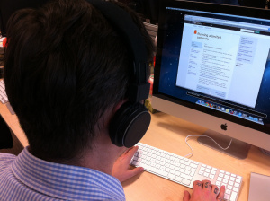 Josh tests audio navigation on GOV.UK Josh tests audio navigation on GOV.UK