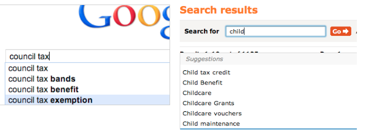 Search results