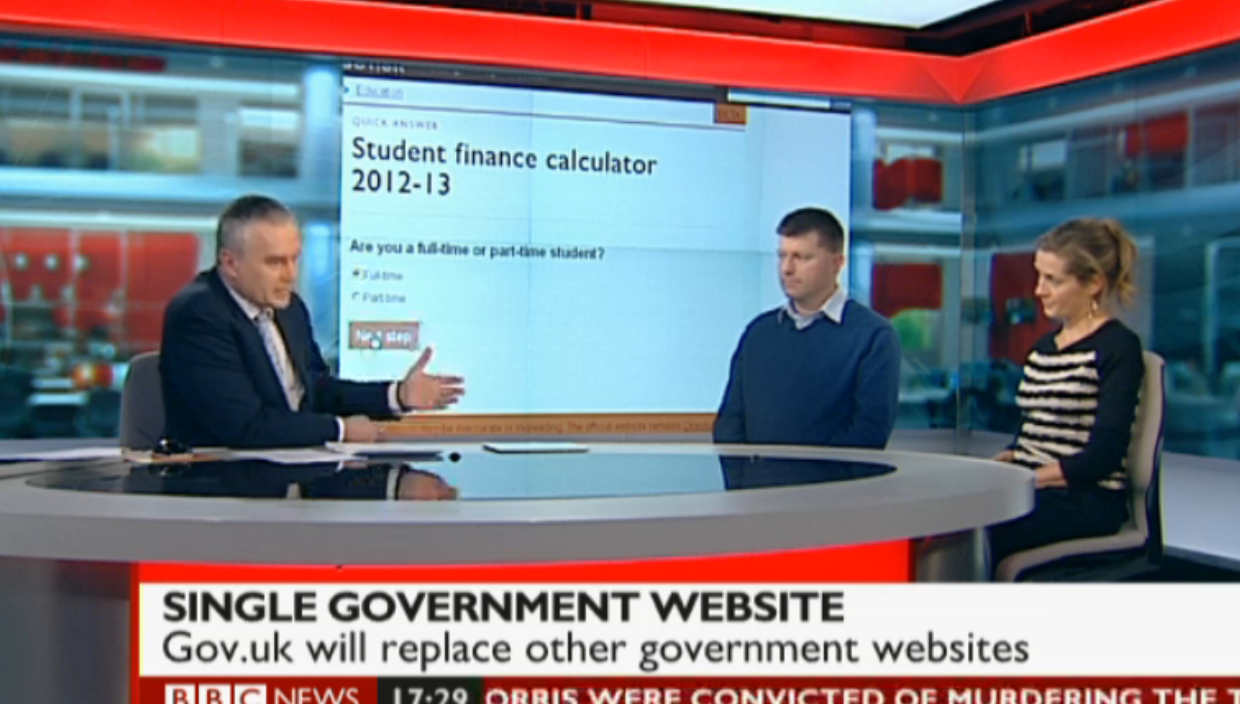 Martha Lane Fox & Tom Loosemore on BBC News for GOV.UK beta release 010212