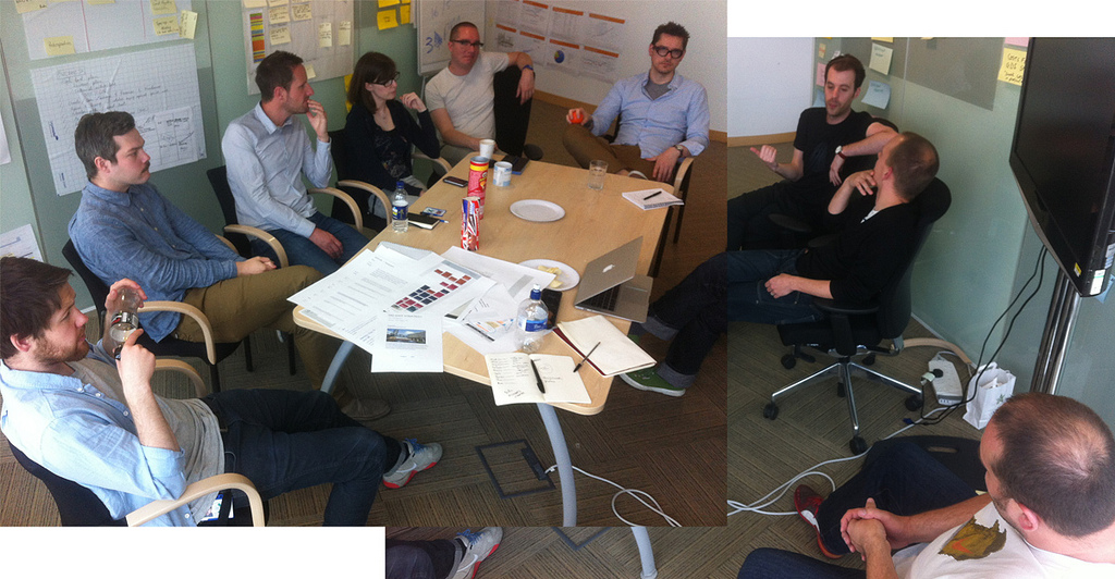 A typical design and front end crit session
