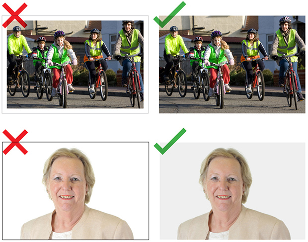 Examples of how to format images