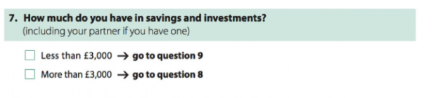 Question about savings on the redesigned help with fees application form