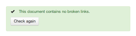 All clear - no broken links