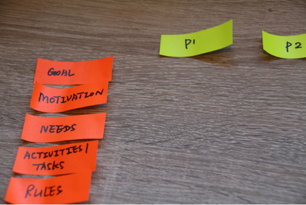 Analysing data considering goals, motivation, needs, tasks and rules