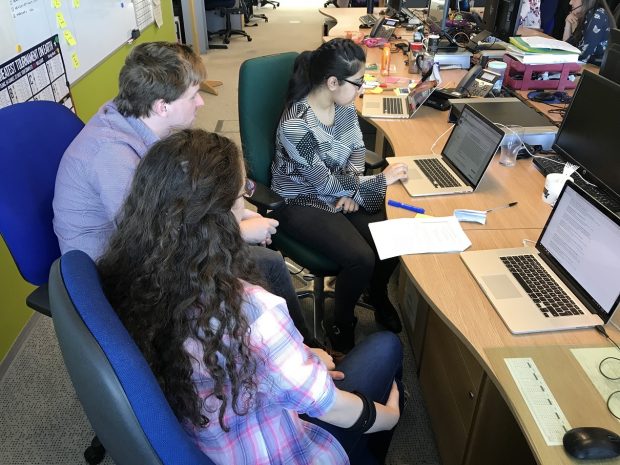 Data Scientist Daniel spent time with the girls