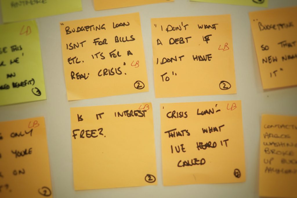 Insight from user research undertaken by the Apply for a Budgeting Loan service team