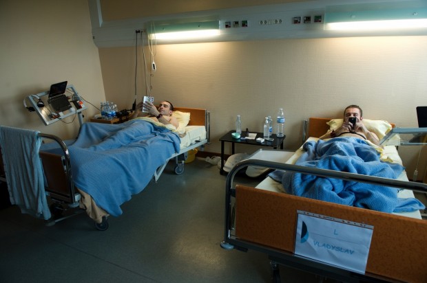Bed rest subjects, at the MEDES facility in Toulouse. Image credit: CNES-E. Grimault, 2013