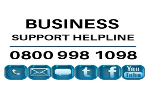 Business Support Helpline 0800 998 1098