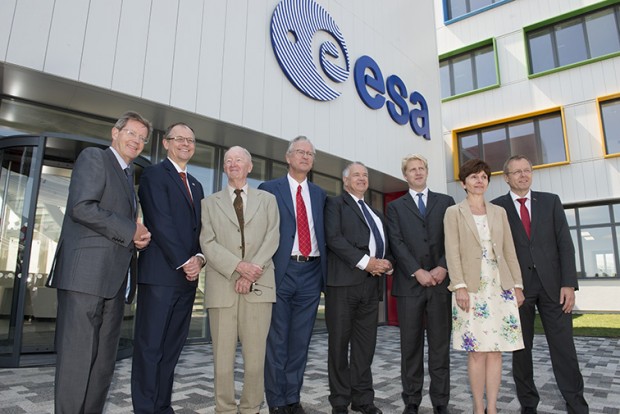 ESA's European Centre for Space Applications and Telecommunications, ECSAT, building inauguration at STFC's Rutherford Appleton Laboratory, 9th July 2015. Image shows Jo Johnson MP, Minister of State for Universities and Science speaking at the event.