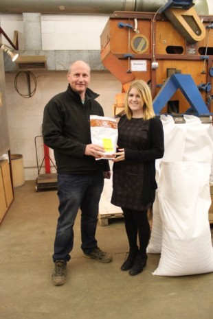 Alana Tapsell from RHS with A.N Other from Tozer, at the start of the seeds journey.