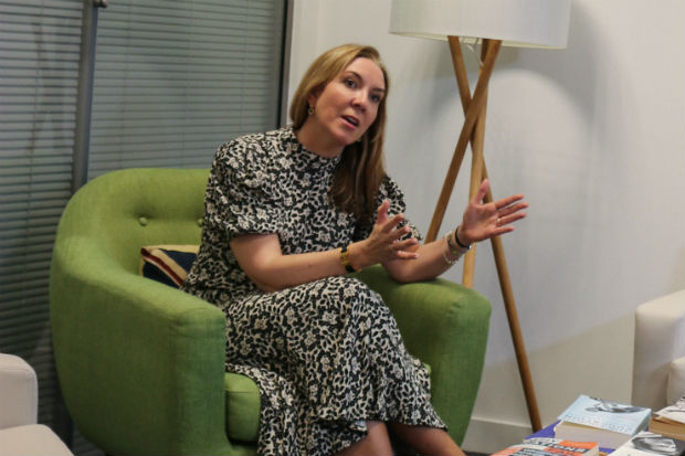 Antonia Romeo during the interview